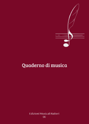 Quaderno a 12 pentagrammi, 12 fogli (48 pagine) con copertina